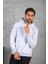 Erkek Standart Fit Içi Polarlı 3 Iplik Kapüşonlu Kanguru Cepli Pamuklu Sweatshirt 2