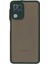 Caseworld Samsung Galaxy A22 Kılıf Kamera Korumalı Silikon Kenarlı Renkli Düğmeli Arkası Mat Arka Kapak - Yeşil 1