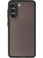 Caseworld Samsung Galaxy S21 Fe Kılıf Kamera Korumalı Silikon Kenarlı Renkli Düğmeli Arkası Mat Arka Kapak - Siyah 1