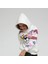 Kız Çocuk Sweat Shirt Kapüşonlu Pembe Panter Baskılı Kırık Beyaz 8 Yaş 2