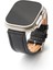 crocco Siyah Gerçek Deri Apple Watch Kordon Seri 1-8, Se, Ultra ve Ultra 2 ile Uyumlu 1
