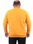 Mocgrande Erkek Büyük Beden Sıfır Yaka Sweat Only Free 23202 Hardal 2