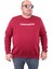 Mocgrande Erkek Büyük Beden Sıfır Yaka Sweat Bless 23205 Bordo 2