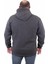 Mocgrande Büyük Beden Unisex Kapüşonlu 3ip Sweat 11701 Antrasit Melanj 2