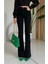 Siyah Yüksek Bel Flare Jeans 1