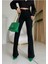 Siyah Yüksek Bel Flare Jeans 2