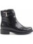 Siyah Kroko Rugan Kadın Bot & Bootie K02156049908 2
