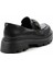 Siyah Kadın Loafer Ayakkabı K01534265409 4