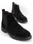 Siyah Süet Leather Erkek Bot & Bootie E02811242302 1