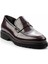 Bordo Açma Leather Erkek Loafer Ayakkabı E01191300314 2