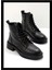 Siyah Leather Kadın Bot & Bootie K02423018103 1