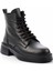 Siyah Leather Kadın Bot & Bootie K02423018103 3