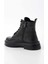 Siyah Leather Kadın Bot & Bootie K02423018103 4