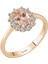 Pırlanta ve Oval Morganitetaşlı Anturaj Yüzük 0404R0406 1