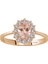 Pırlanta ve Oval Morganitetaşlı Anturaj Yüzük 0404R0406 2