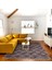 Rodos 2251A Gri Geometrik Desen Iskandinav Tarzı Halı 3