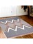Mnt Rustik 4004 N Ince Geometrik Desenli Dekoratif Yıkanabilir Kilim 2