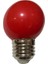CT-4071 1W Kırmızı Işık E27 Duylu Top Gece LED Ampul (8 Adet) 3