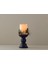 Candlestick Ledli Mum 9,7X9,7X23 cm Siyah 1