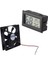 Adet 12V 2pin Kol Rulman Soğutma Fanı ve 1 Adet Dijital LCD Ortam Dıy Termometre Higrometre Ölçer Odada (Yurt Dışından) 2