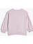 Sweatshirt Uzun Kollu Bisiklet Yaka Fırfır Detaylı Pamuklu Şardonlu 2