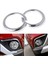 Abs Krom Ön ve Arka Sis Farları Kapak Trim Dekoratif Çerçeve Mitsubishi Outlander 2016-2020 Için (Yurt Dışından) 4