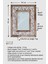 El Yapımı Masif Ahşap & Desenli Mermer Çerçeveli Duvar Aynası - 007.1 - 34x44cm 3
