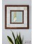 El Yapımı Masif Ahşap & Geometrik Desenli Mermer Duvar Aynası – 34x34 cm | Model: 007.1 1