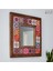 El Yapımı Masif Ahşap & Desenli Mermer Çerçeveli Duvar Aynası - 019.1 - 34x34 cm 3