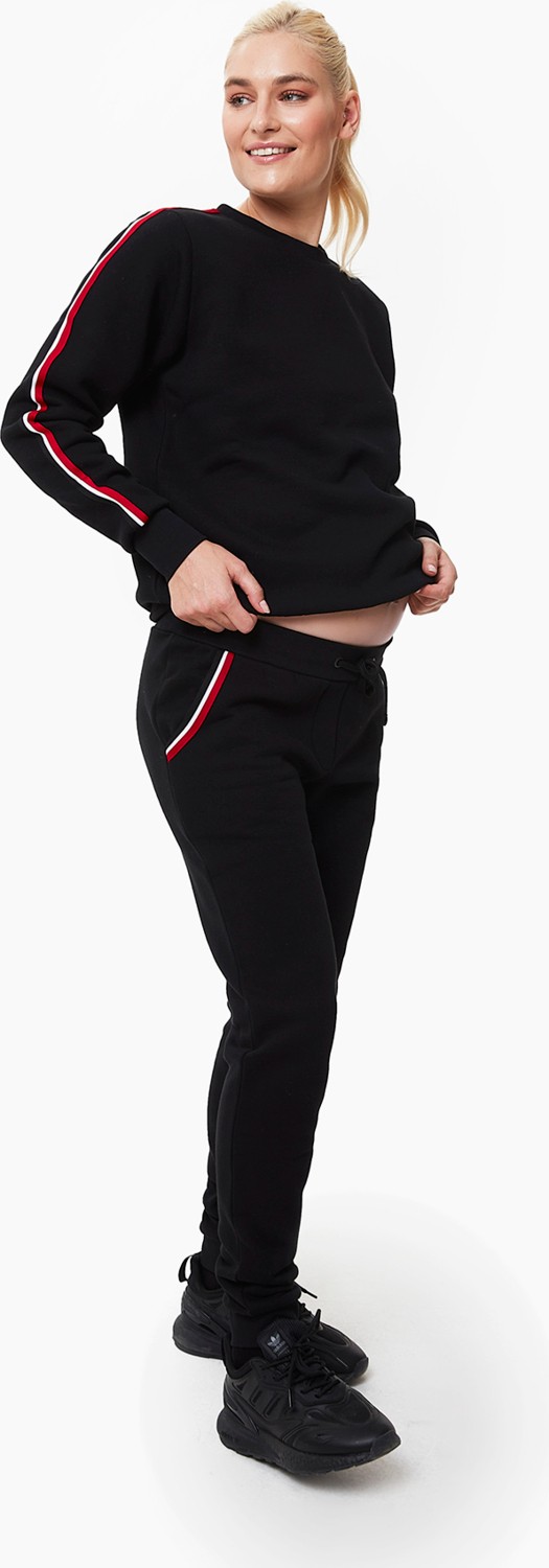 Style The Bump Sılvıa Siyah V2 Rahat Tasarım Nefes Alabilir Kumaş Belden Bağlama Detaylı
