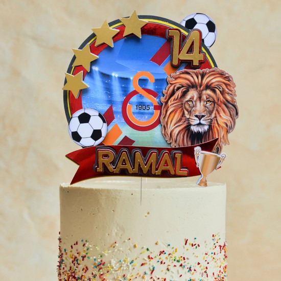 Cake Topper Galatasaray Aslan Temalı Çocuk Yetişkin Doğum Fiyatı