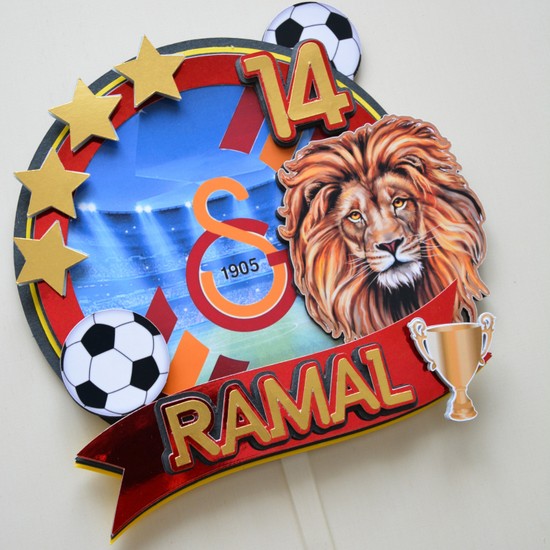 Cake Topper Galatasaray Aslan Temalı Çocuk Yetişkin Doğum Fiyatı
