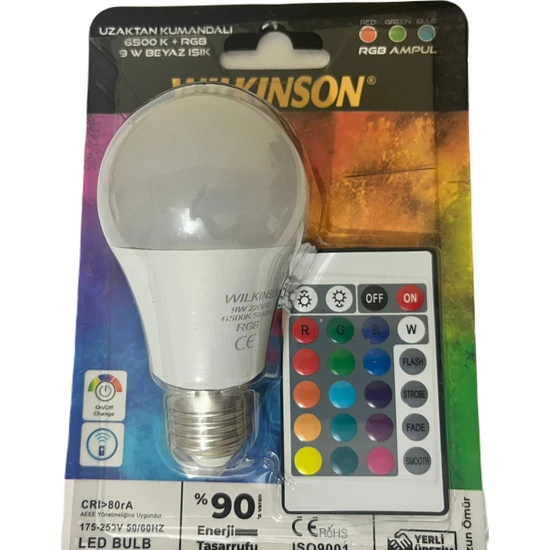 Wilkinson Renk Değiştiren LED Ampul Kumandalı