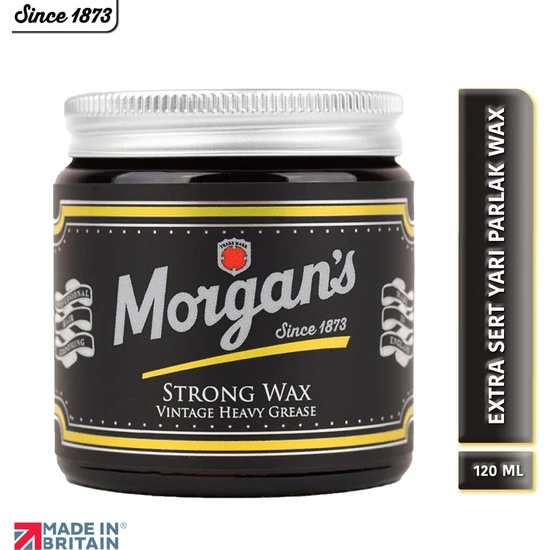 Morgan's Pomade Strong Wax Vintage Heavy Grease - Zor Saçlara Özel Güçlü Tutuşlu Wax 120 ml