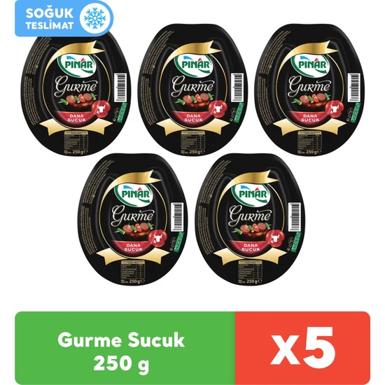 Pınar Gurme Dana Sucuk 250 g x 5 Adet