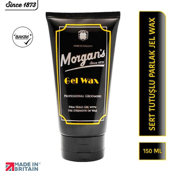 Morgan's Pomade Gel Wax Firm Hold Gel - Güçlü Tutuşlu Uzun Süreli Kalıcı Wax 150 ml