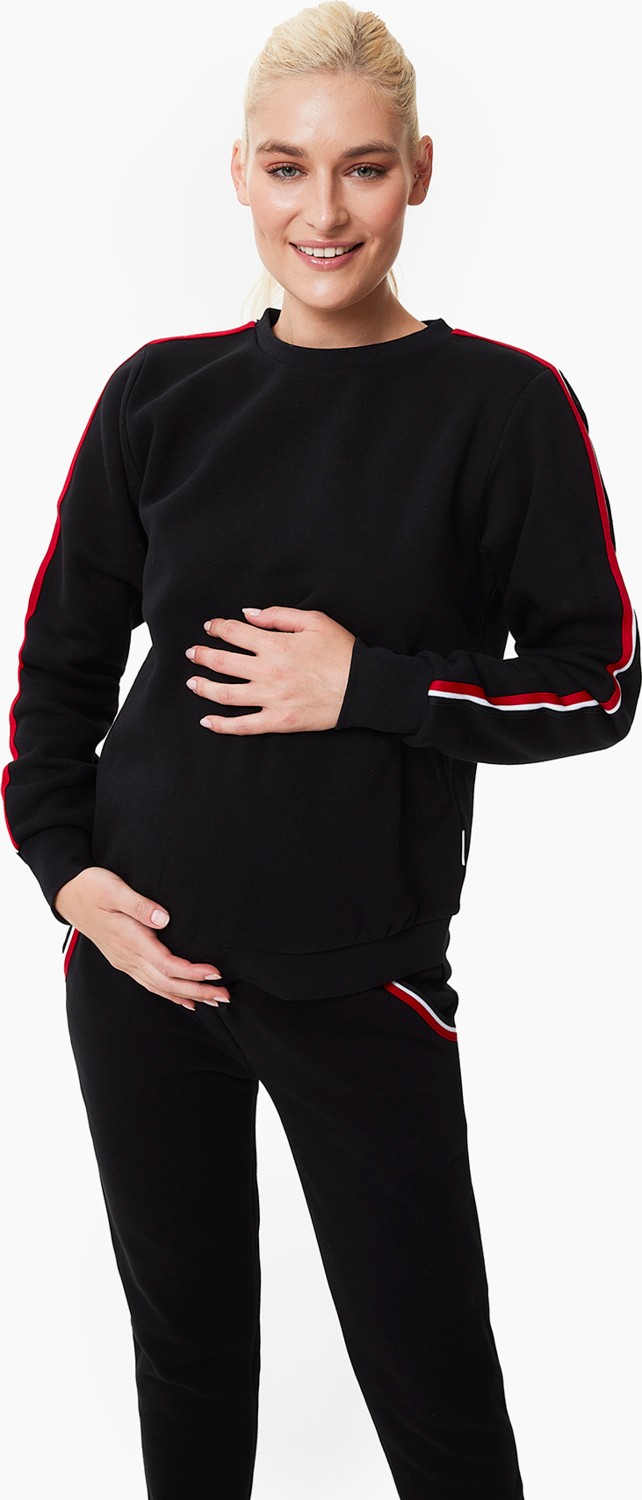 Style The Bump Sılvıa Siyah V2 Rahat Tasarım Nefes Alabilir Kumaş Belden Bağlama Detaylı görsel 3