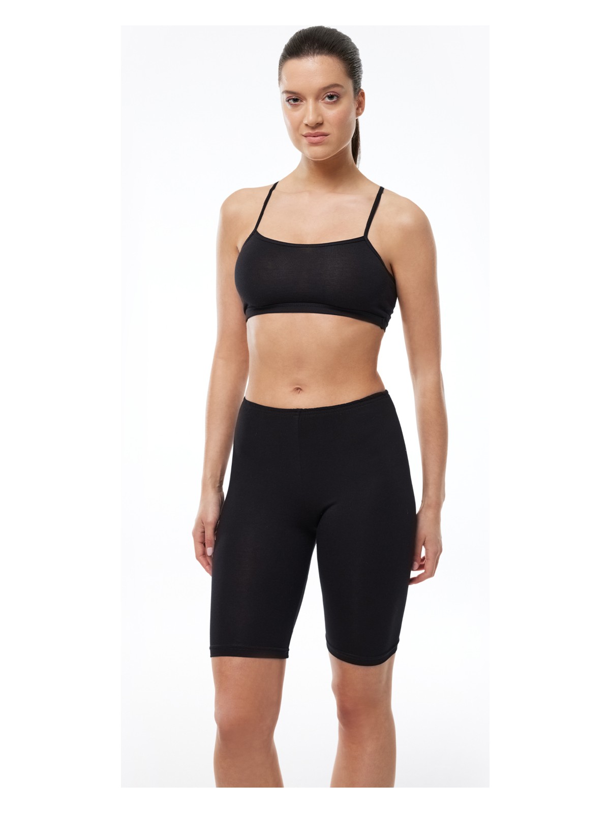 Malabadi Kadın Siyah 2 Li Paket Dizüstü Modal Tayt 112