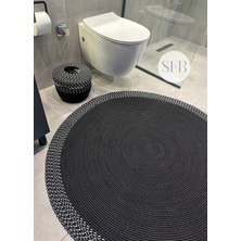 Home Turko Moderin, Hasır, Jüt, Naturel, Jüt Dekoratif, Kilim, Banyo, Salon, Mutfak Halısı Hediyelik, Ev Eşyası