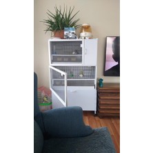 İstanbul Kafes Istanbul Kafes - Model M02DYS - PVC KUŞ DOLABI – DOLAP KAFES – PVC KAFES – SALMA KAFES  - Muhabbet Salmalı Kafes (MONTAJLI KURULU GÖNDERİM)