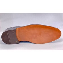 Adnan Shoes Baskı Yılan Derisi Kösele Erkek Ayakkabı
