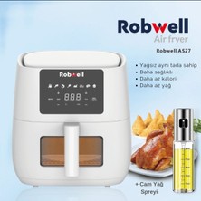 Robwell Robx AS27 Airfryer Yeni Nesil Halojen Isı Sistemli 1700W 6lt Dokumatik ekran