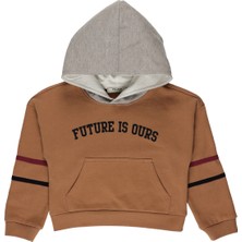 Panço Kız Çocuk Kapüşonlu Sweatshirt