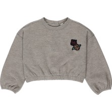 Panço Kız Bebek Crop Sweatshirt
