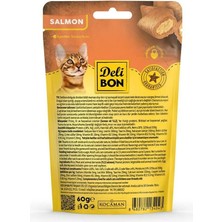 Delibon Crunchy Içi Dolgulu Ödül Bisküvisi Somonlu 60GR