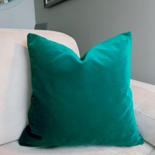 Arasta Design 2'li Kırlent Kılıfı, Düz Renk Kadife Kırlent Kılıfı, 43X43CM