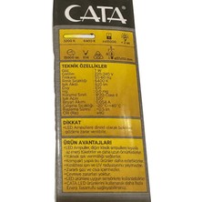 Cata CT-4080 7W 6400K (Beyaz Işık) E14 Duylu LED Kıvrık Buji Ampul (8 Adet)