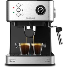 Cecotec Espresso Profesyonel Kahve Makinesi 1,5l 20 Bar, Çift Çıkışlı,fincan ISITICISI,850 W