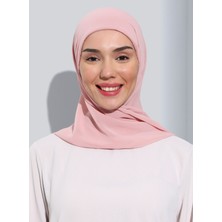 Ecardin ST103-BONELİ Şifon Oval Eşarp 13 Pudra- Pudra - Ecardin