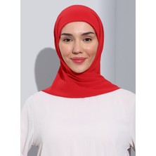Ecardin ST103-BONELİ Şifon Oval Eşarp 20 Narçiçeği- Nar Çiçeği- Ecardin